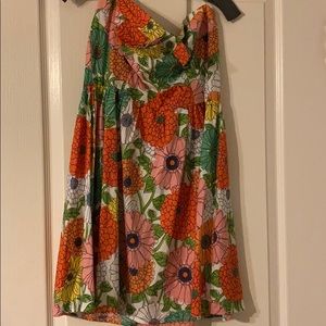 strapless sunflower dress